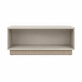 Beżowa szafka RTV z otwartą półką MDF 120 x 40 x 45 cm